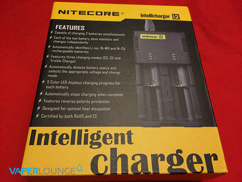 Nitecore Intellicharger I2 Lithium Li-ion Ni-MH Ni-Cd Smart batterij oplader